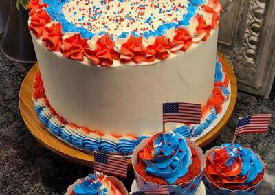 Red-Velvet-Celebration-cake-and-cupcakes